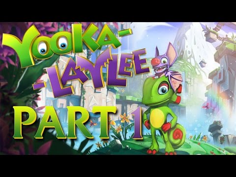 Let's play Yooka Laylee German - part 1: Buchdiebstahl im großen Stil