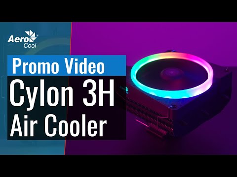 Aerocool Cylon 3H procesoriaus aušintuvas, ARGB - 120mm video