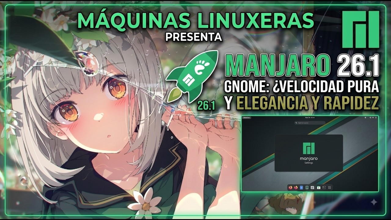 Manjaro 26.1 con GNOME: Elegancia Pura y Fluidez Total 🚀