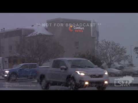 10-17-2022 Fort Wayne, IN - Heavy Snowfall, Snow Accumulations