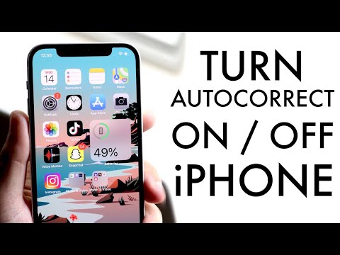 How To Turn On / Off Autocorrect On iPhone!