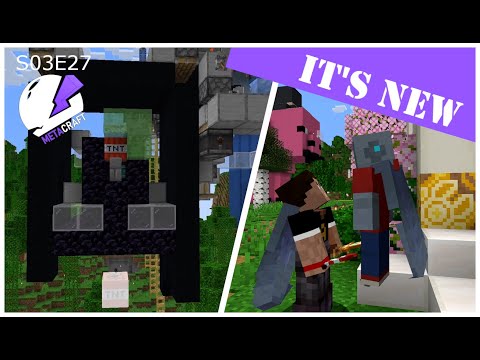 First Time? Automatic Concrete Farm | Metacraft S03E27 #minecraftsmp #minecraft