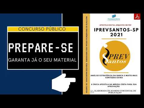 Apostila IPREVSANTOS SP Agente Previdenciário Ano 2021