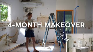 EXTREME KITCHEN MAKEOVER [4 Month Transformation] Designing my dream kitchen from scratch
