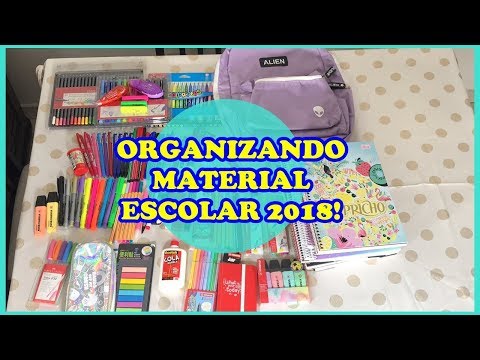 ORGANIZANDO MEU MATERIAL ESCOLAR 2018!