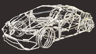 Epic DIY Wire Sculpture Makeover of a Lamborghini!