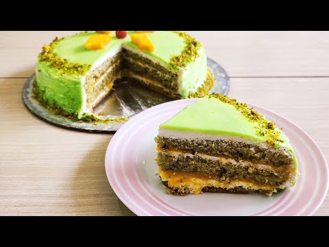 tasty 😋 pistha mango cake 🎂