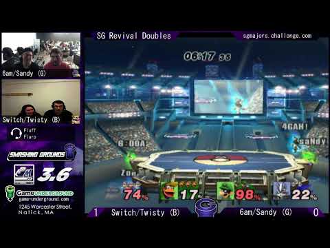 SG Revival PM - Twisty/Switch (Blue) vs. saNdy/6:00am (Red) - Project M Doubles WQF