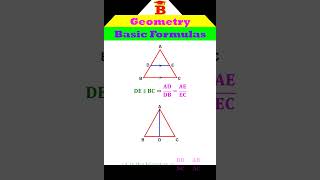 Geometry Basic Formulas