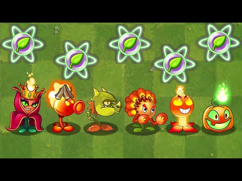 Plants vs Zombies 2 Mod Pyramid-Head Zombie vs All FIRE Plants Power-Up! WIN The Game!