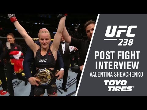 UFC 238: Valentina Shevchenko - "It was like, *pop* to the head"