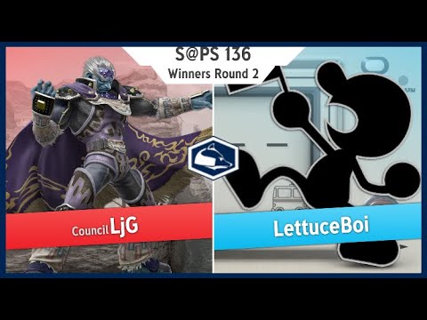 S@PS 136 Ultimate Sinlges - LjG(Ganondorf) vs LettuceBoi(Game & Watch) Winners R2