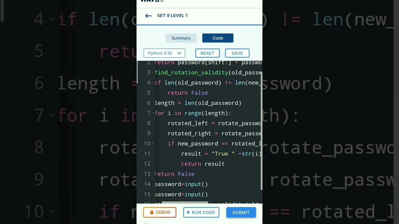 Password Rotation - 1 using python CCBP Nxtwave #coding #nxtwaveccbp4 #programming #python #viral