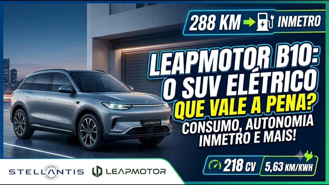 Leapmotor B10 Ultra-Híbrido REEV: SUV elétrico com extensor de autonomia e 900 km de alcance total lançado no Brasil em 2026