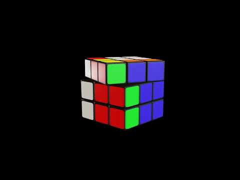 3D Rubik's Cube Animation #shorts