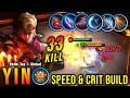 33 Kills + MANIAC! Attack Speed & Critical Build Yin Offlane Monster - Build Top 1 Global Yin ~ MLBB