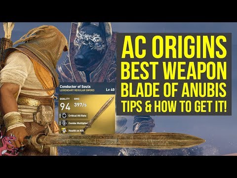 Assassin's Creed Origins Best Weapons SWORD OF ANUBIS - Trials Of The Gods (AC Origins Best Weapons) Video