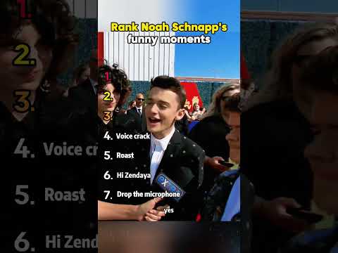 Rank Noah Schnapp's funny moments. #NoahSchnapp #MillieBobbyBrown #actor #funny
