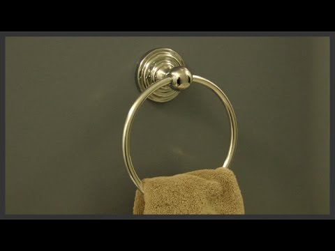 Towel ring installation