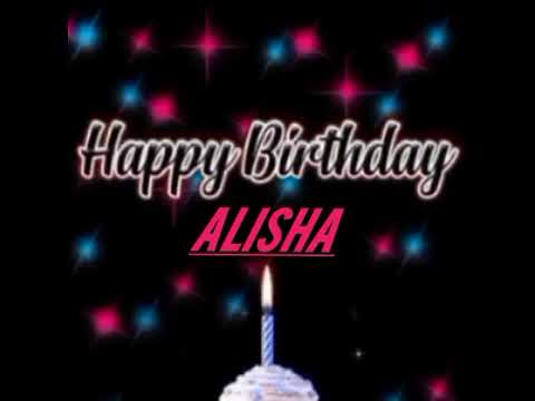 Alisha Name Happy Birthday to you Video Song Shorts Happy  Song With Names