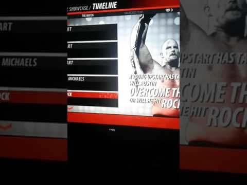 Wwe 2K16 Showcase play /Austin vs. The Rock and match vs. HBK at Wrestlemania 14