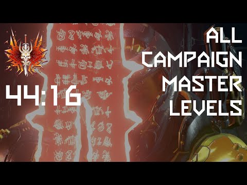 Doom Eternal: All Campaign Master Levels Ultra-Nightmare Speedrun 44:16