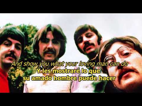 I'll cry instead - The Beatles (LYRICS/LETRA) [Original]