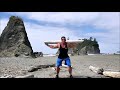 Beach Workout | 5 Exercises Using Driftwood | Micah Lacerte
