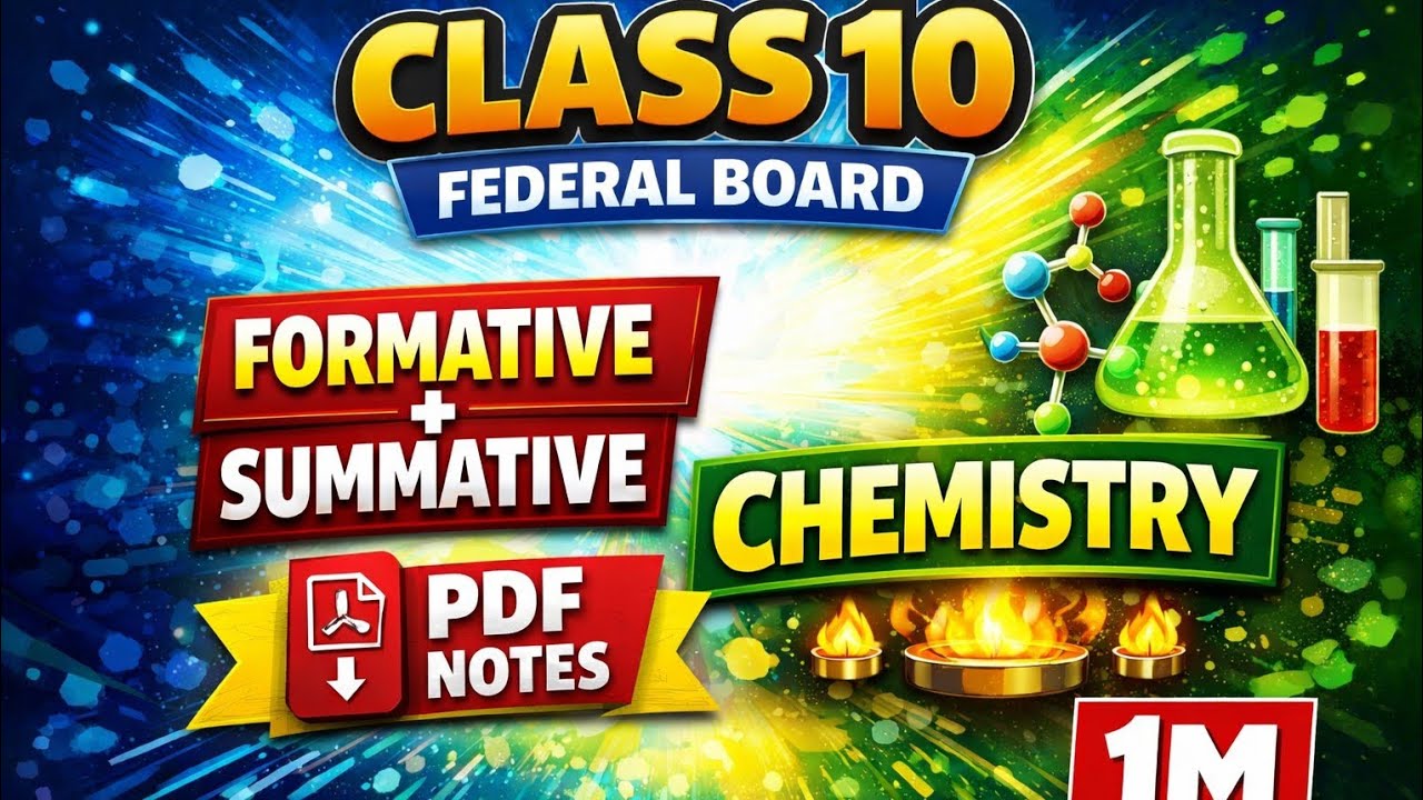 Chemistry Formative + summative class 10 Federal board  in PDF#assessmentmethod #summativeassessment