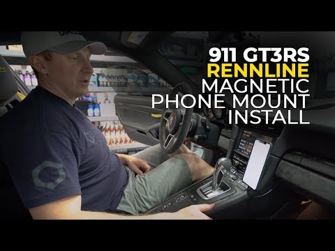 911 GT3RS: Rennline Magnetic Cell Phone Mount Install