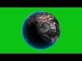 Realistic 3d Planet Earth Rotation Loop Animation On Green Screen Motion Made