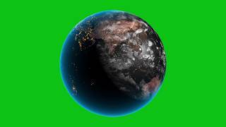 Realistic 3d Planet Earth Rotation Loop Animation 
