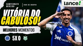 CRUZEIRO 5x0 UBERLÂNDIA - MELHORES MOMENTOS - CAMPEONATO MINEIRO - 3ª RODADA