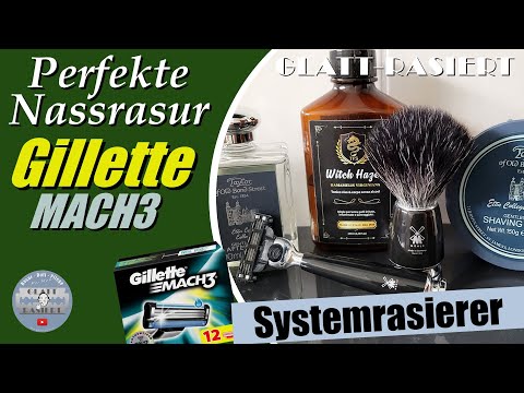 Perfekte Nassrasur ║ Gillette Mach3 / Rasierhobel // GLATT - RASIERT