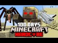 I survived 100 Days in a DESERTED WASTELAND in Minecraft and Here's What Happened