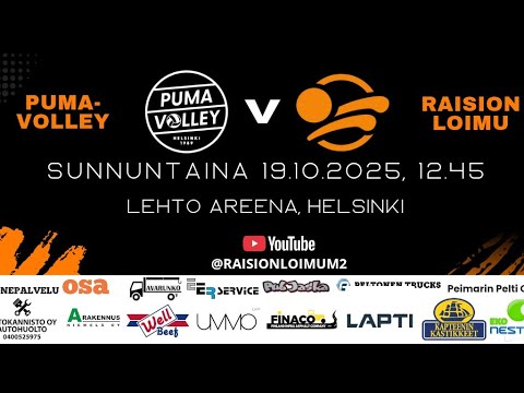 Miesten 2-sarja: Puma-Volley vs Raision Loimu