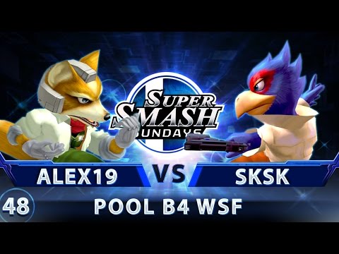SSS 48 - Alex19 (Fox) vs. 12YAN | SkSk (Falco) - SSBM Pool B4 WSF - Smash Melee