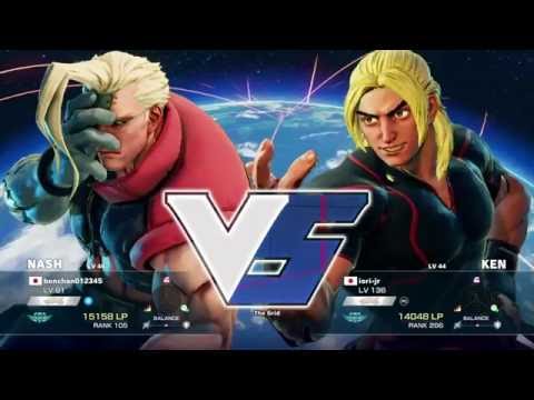 Street Fighter 5 - Bonchan /Nash/ vs Iori-jr /Ken/ HD720p