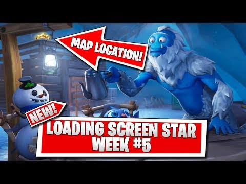 Week 5 Secret Battle Star Map Location! - Fortnite Week 5 Season 7 Loading Screen!