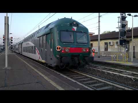 E191 016 DB+merci, E464 255+5 2 Piani Trenord - Milano Greco 29/03/2021