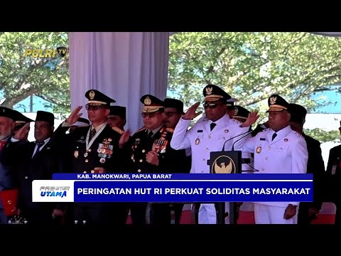 KAPOLDA PAPUA BARAT HADIRI UPACARA HUT KE-80 RI