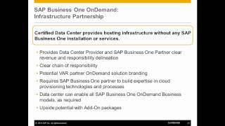 SAP Business One OnDemand - The Partner Opportunity