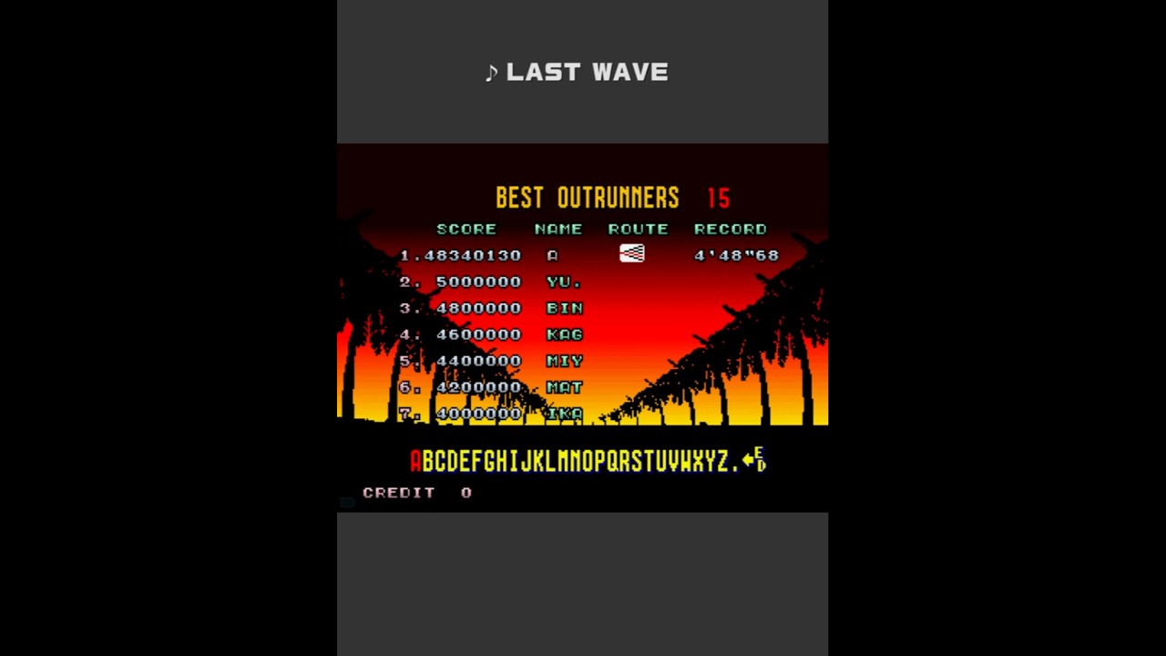 1986 [Short] アウトラン / OutRun (BGM: Last Wave) #アウトラン #OutRun #Sega