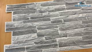 3D obkladový panel PVC Břidlice (500x980mm) tmavě šedá