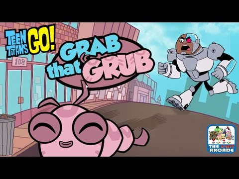 Teen Titans Go! Grab That Grub - Cyborg Taking Silkie For A Walk (Gameplay, Playthrough) Video