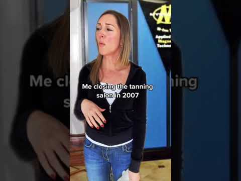 Me closing the tanning salon in 2007