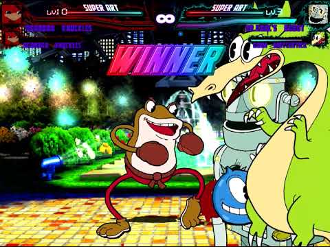 Mugen Request Ugandan Knuckles x4 vs Dr Kahl's Robot, Grim Matchstick, Goopy & Ribby and Croaks