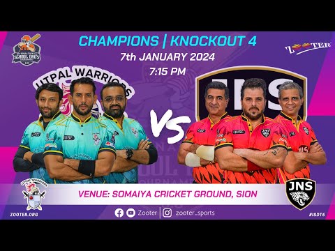 UTPAL WARRIORS vs JNS JAGUARS | CHAMPIONS KNOCKOUT 4 | INTERNATIONAL SCHOOL DAD'S 6.O | MUMBAI