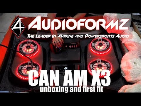 AudioFormz roof unboxing and first fit on Can Am X3