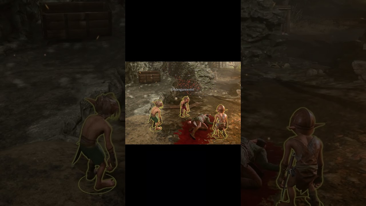 What do you call a Drows knickers #bg3 #goblin #joke #dnd #baldursgate3 #larian #drow